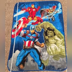Marvel Avengers Blanket - Blue, Red, and Green